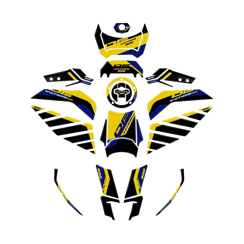 NEW V Strom 800DE Full Set of 3D Resin Stickers For Suzuki V STROM 800DE Motorcycle Accessories 3D Epoxy Resin Stickers