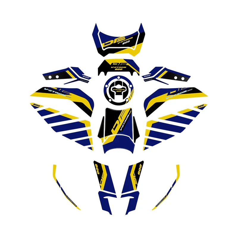 NEW V Strom 800DE Full Set of 3D Resin Stickers For Suzuki V STROM 800DE Motorcycle Accessories 3D Epoxy Resin Stickers