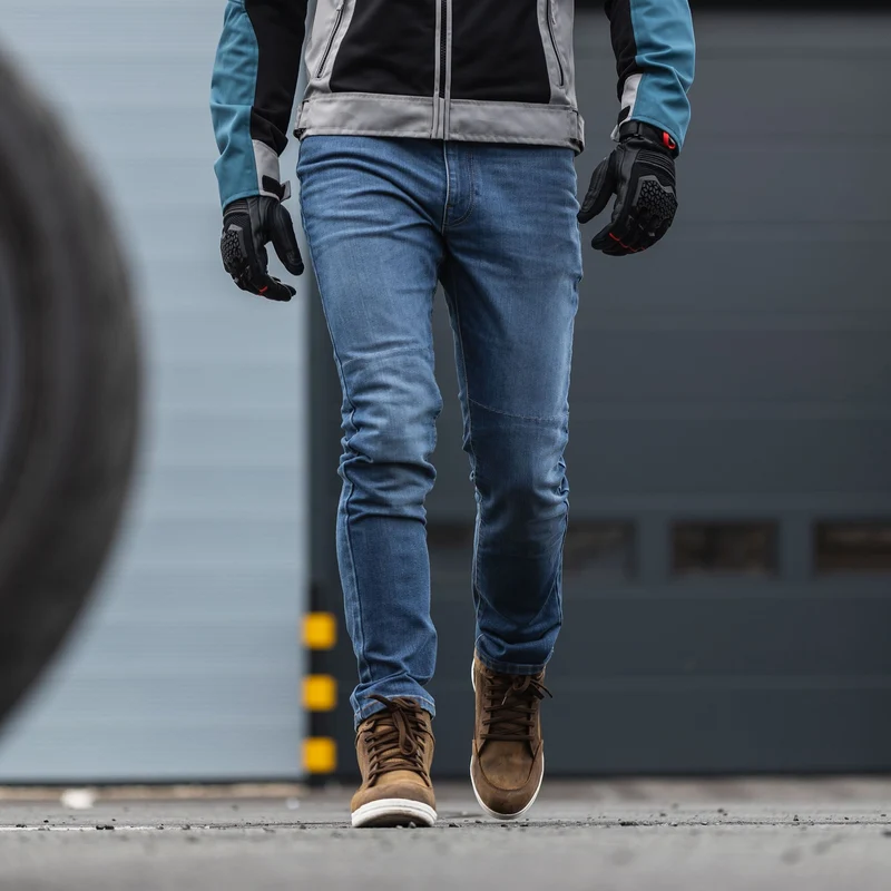 Oxford DM22910-denim jeans biker male/male slim cut indigo blue or worn size 30 to 40 motorcycle (waist measurements)