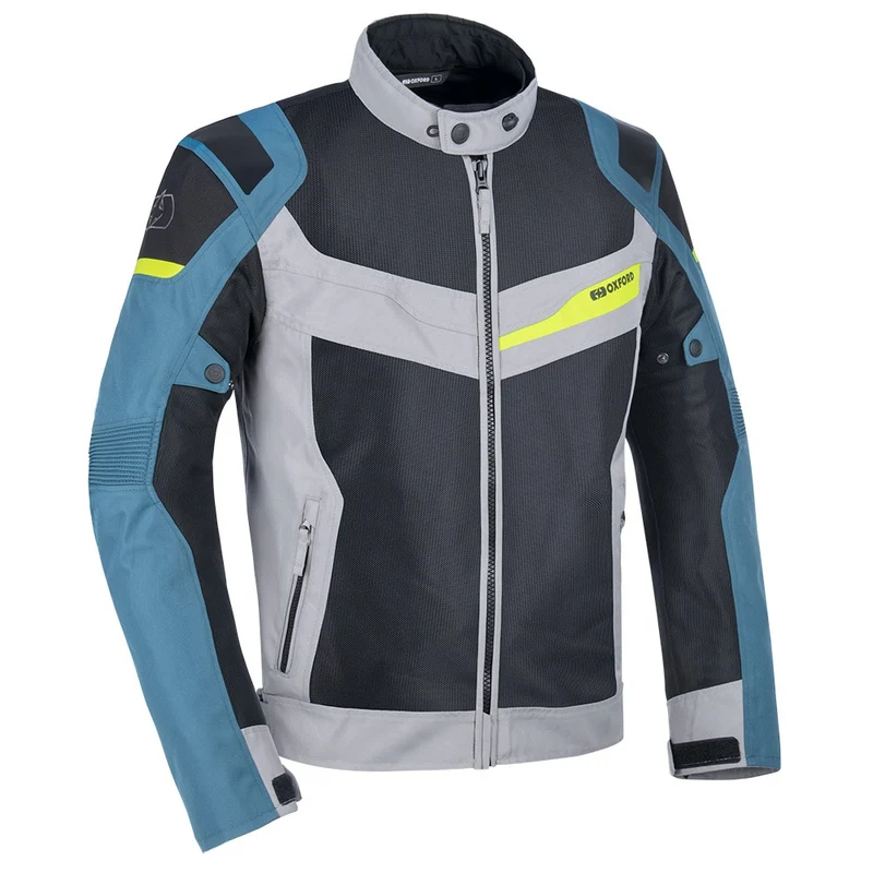 Oxford TM21120 Dakar men summer biker jacket with removable lining and waterproof sizes 3XL camouflage gray/silver/blue or green