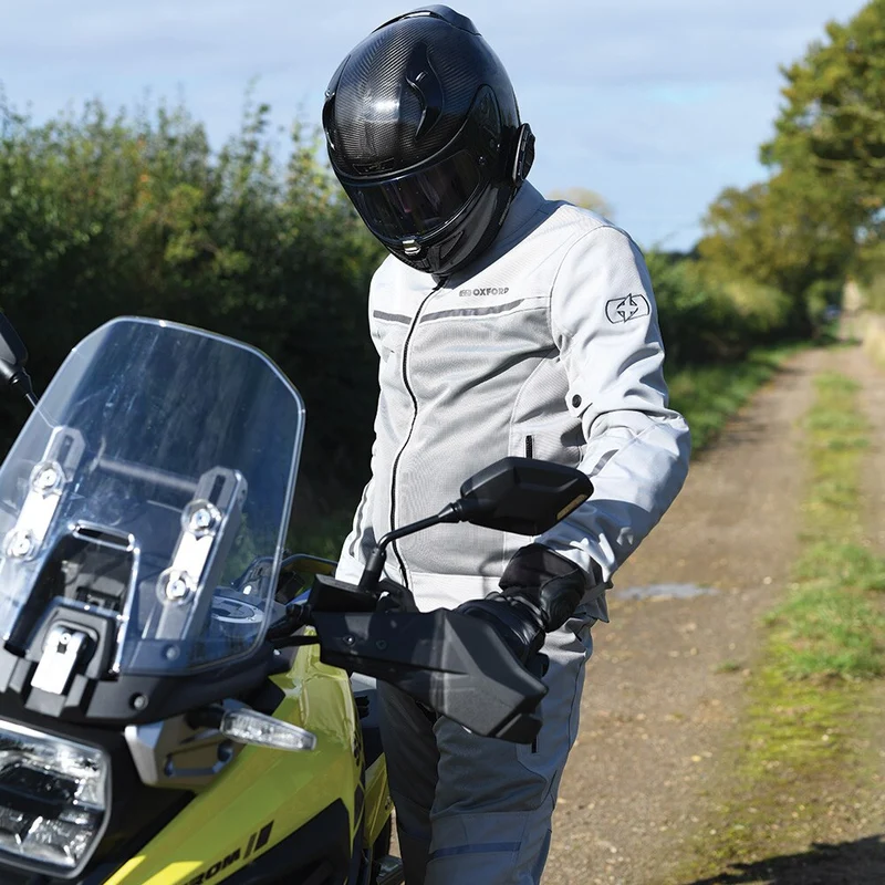Oxford TM209302 Men/Male Summer Biker Pants, Aizona 1.o Model Arctic White or Black Size S to XXL Motorcycle
