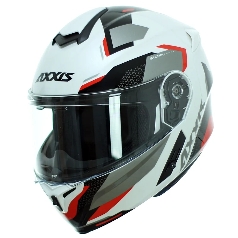 Axxis Storm FU406SV SV Drone A3-motorcycle helmet Modular adult biker Solar glasses. XS-XL scratch screen