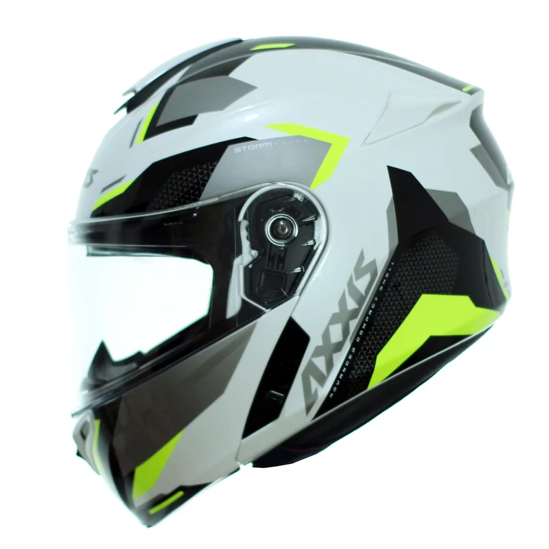 Axxis Storm FU406SV SV Drone A3-motorcycle helmet Modular adult biker Solar glasses. XS-XL scratch screen