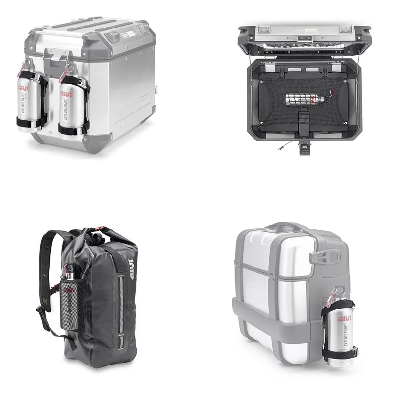 Givi STF500S-Moto thermal sports bottle stainless steel 500ML. Maintains 12H
