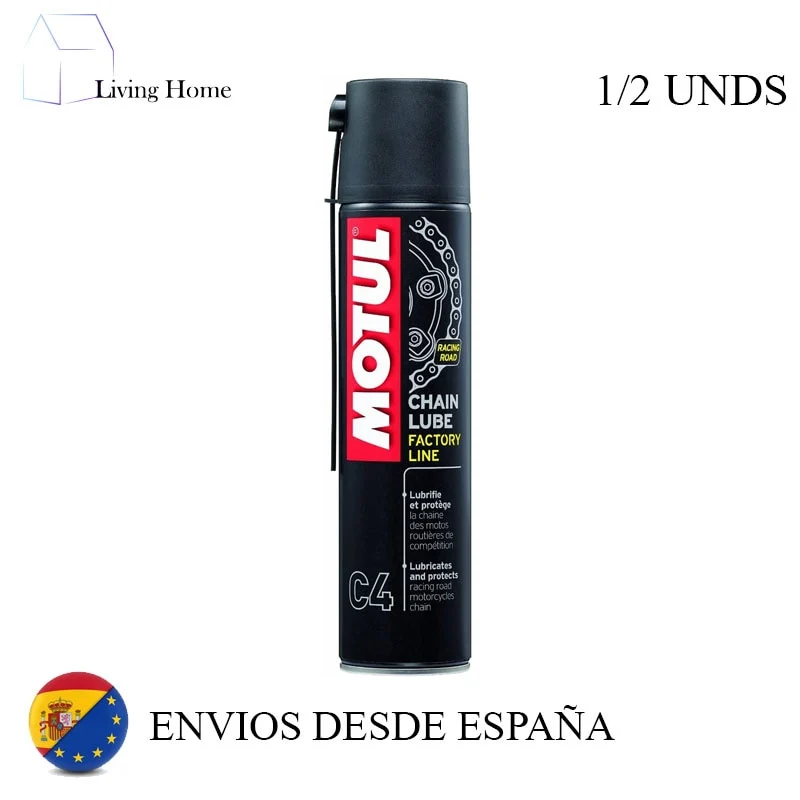 Motul - C4 400 ml, 1 or 2 units, chain lubricant, motorcycle lubricant, motorcycle oiler, free shipping, shipping from Spain