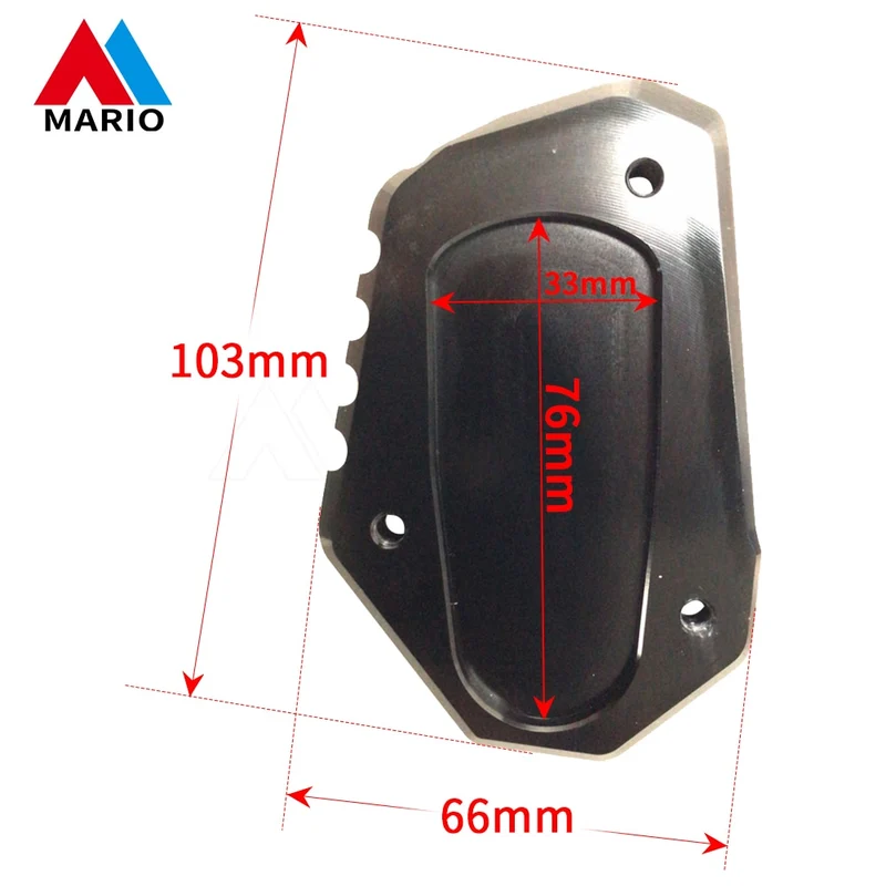 Motorcycle Foot Side Stand Enlarger Extension Kickstand Pad Plate Anti-slip For Suzuki V-Strom 1000 1050 VSTROM V Strom 1050XT
