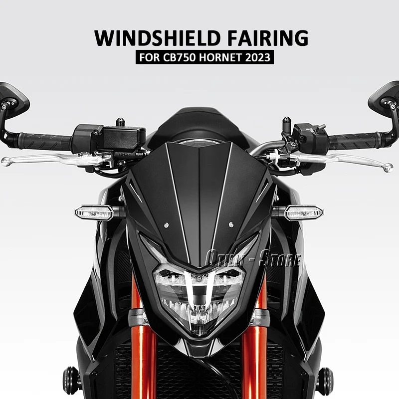 New Windshield Windscreen For Honda CB750 HORNET CB 750 Hornet 2023 Motorcycle Accessories Wind Deflectors Black