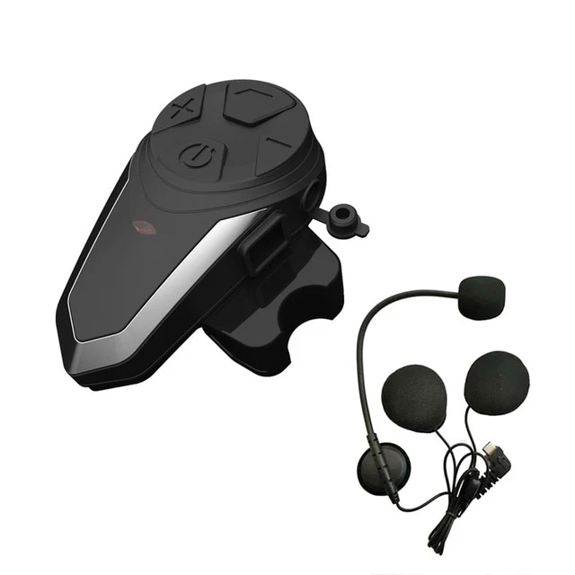 BT-S3 Motorcycle Helmet Intercom Headset Headphones BTS3 Motorbike Communication System FM Radio 3 Riders Walkietalkie