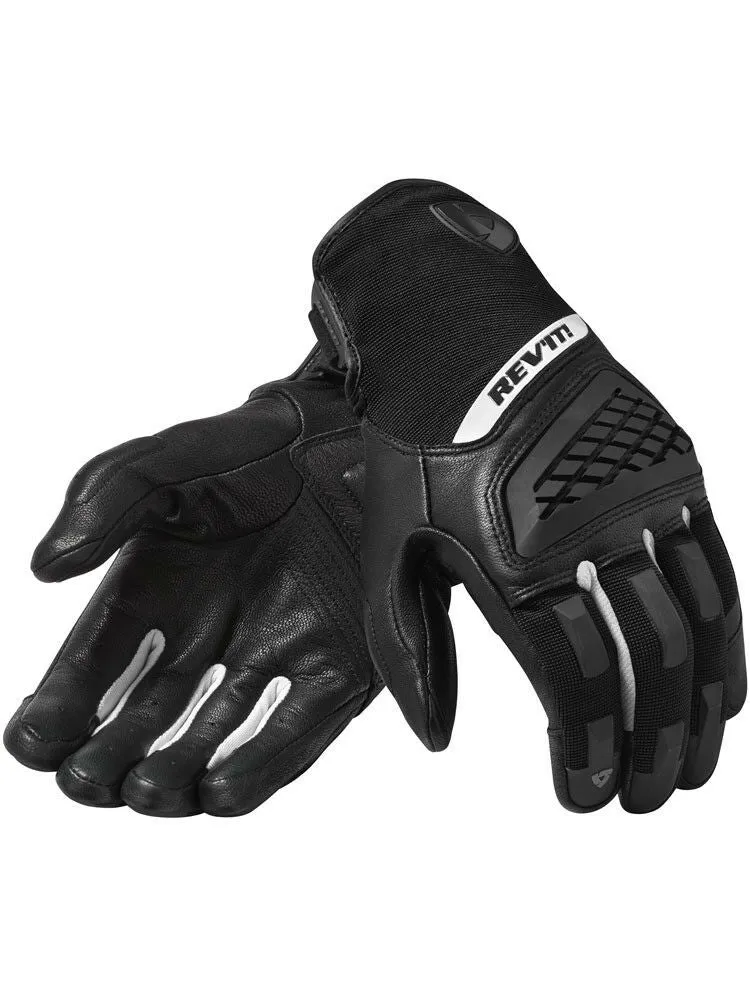 New Black/White Revit Neutron 3 Motorcycle Summer Racing Touch Screen Gloves Genuine Leather Motorbike MX ATV Gloves