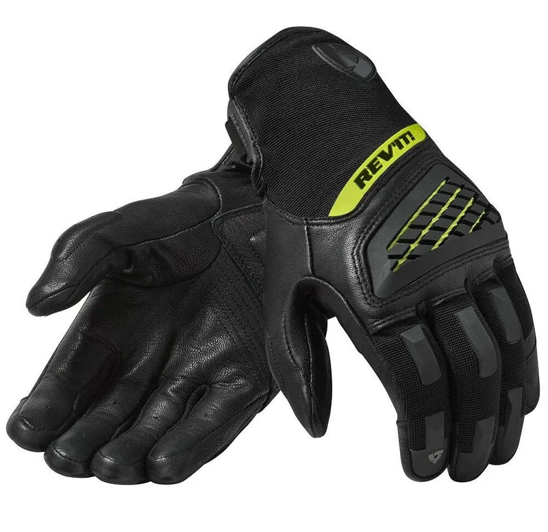 New Black/White Revit Neutron 3 Motorcycle Summer Racing Touch Screen Gloves Genuine Leather Motorbike MX ATV Gloves
