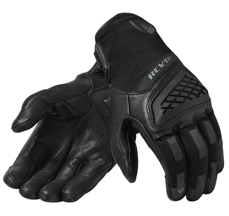 New Black/White Revit Neutron 3 Motorcycle Summer Racing Touch Screen Gloves Genuine Leather Motorbike MX ATV Gloves
