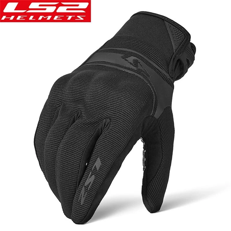 LS2 MG001-2 Gloves Riding Moto Motorcycle Gloves Protective Motocross Motor Glove Male Biker Phone Screen Touch Gloves