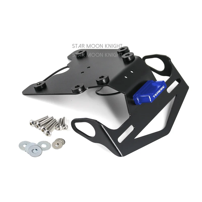 Motorcycle Rear License Plate Holder Bracket with Light Tail Tidy Fender Eliminator For Yamaha Tenere 700 XT700Z Tenere700 2019-