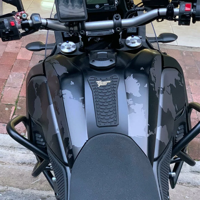 FOR YAMAHA Tenere 700 T700 XTZ 700 2019 2020 Motorcycle Non-Slip Rubber Side Tank Pad Oil Gas Fuel Protector Cover Sticker Decal
