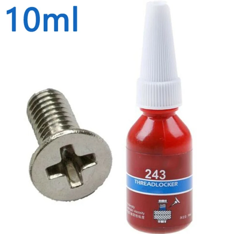 Medium Strength Threadlocker 10ml Loctite 243 Screw Adhesive Anaerobic Glue Anti-loose Seal Thread Lock Locking Seal Glue
