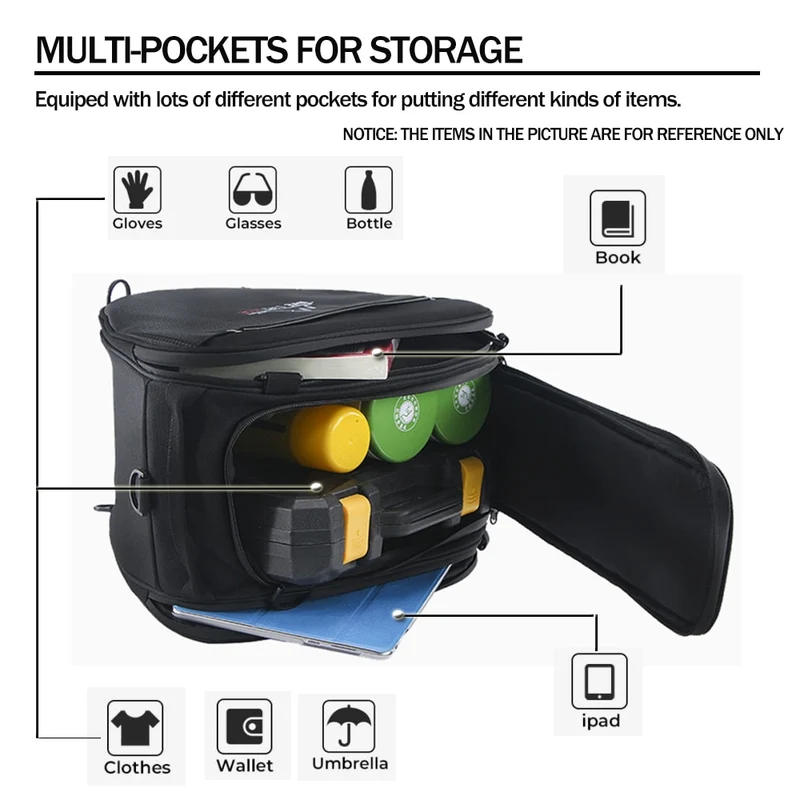 Motorcycle Waterproof Scooter Pedal Bag For BMW C400GT C650GT For TMAX 530 560 Outdoor Toolbag Shoulder Bags For PCX XADV Maxsym