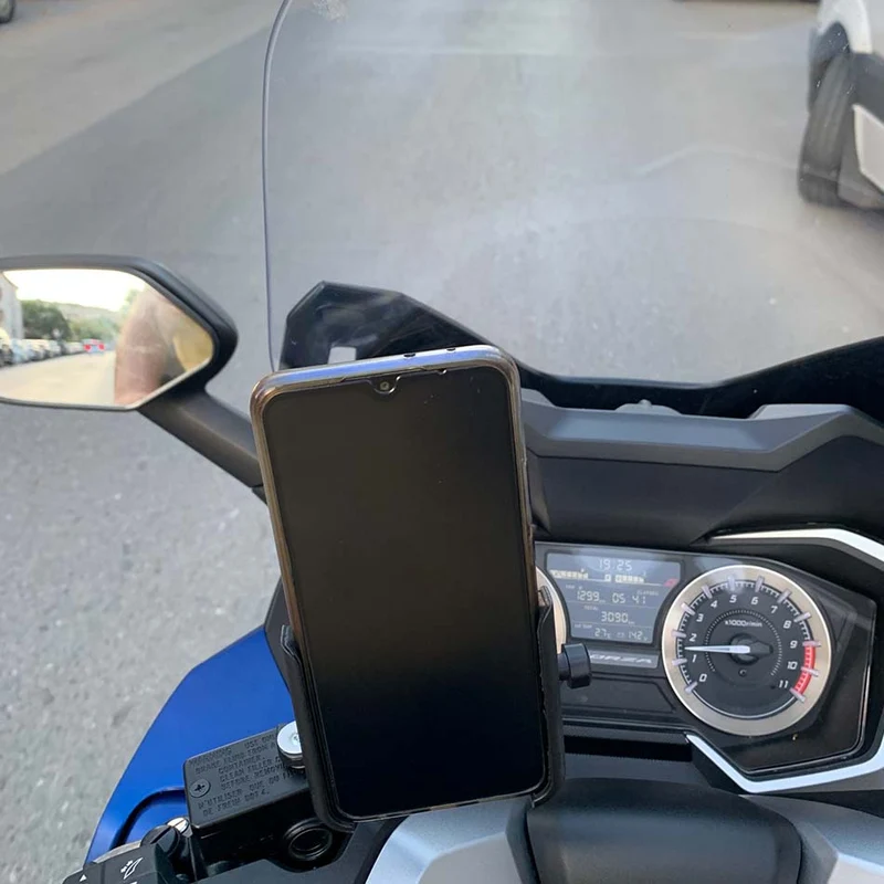For Honda Forza 125 250 300 350 750 Motorcycle Mobile Phone Holder GPS Navigator Rearview Mirror Handlebar Bracket Accessories