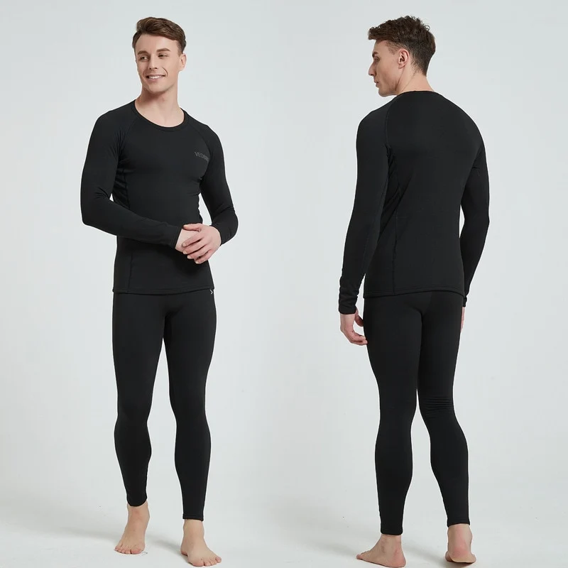 Thermal Underwear Sets 2023 New Men Winter Fleece Long Johns Comfortable Warm Thermo Underwear Thickening Breathable Tights