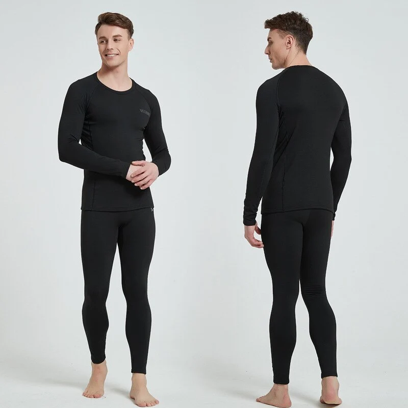 Thermal Underwear Sets 2023 New Men Winter Fleece Long Johns Comfortable Warm Thermo Underwear Thickening Breathable Tights