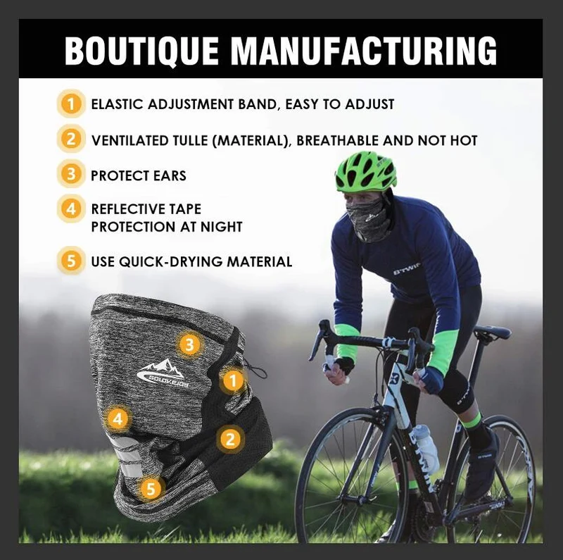 IRON JIA'S Motorcycle Face Mask High Stretch Summer Fabric Moto Dust-Proof UV Protection Mesh Motorbike Neck Gaiter Face Mask