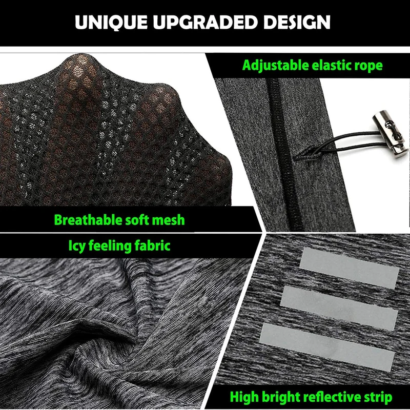 IRON JIA'S Motorcycle Face Mask High Stretch Summer Fabric Moto Dust-Proof UV Protection Mesh Motorbike Neck Gaiter Face Mask