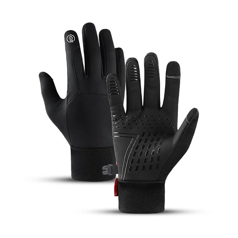 Winter Cycling Gloves With Wrist Support Touch Screen Bicycle Gloves Outdoor Sports Anti-slip Windproof Bike Full Finger Gloves