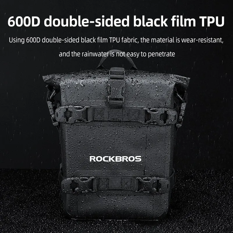 Rockbros Motorcycle Bag Side Bag Waterproof Side Luggage Motorcycle Travel Bag Quick-Release Riding Guard Bar Bag Bike Tail Bag