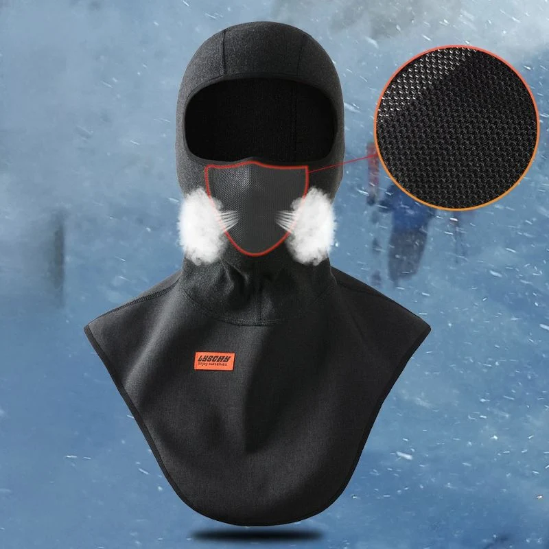 Cagoule moto + tour de cou polaire