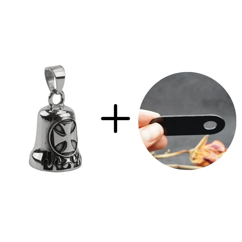 Guardian bell - Croix de malte argent