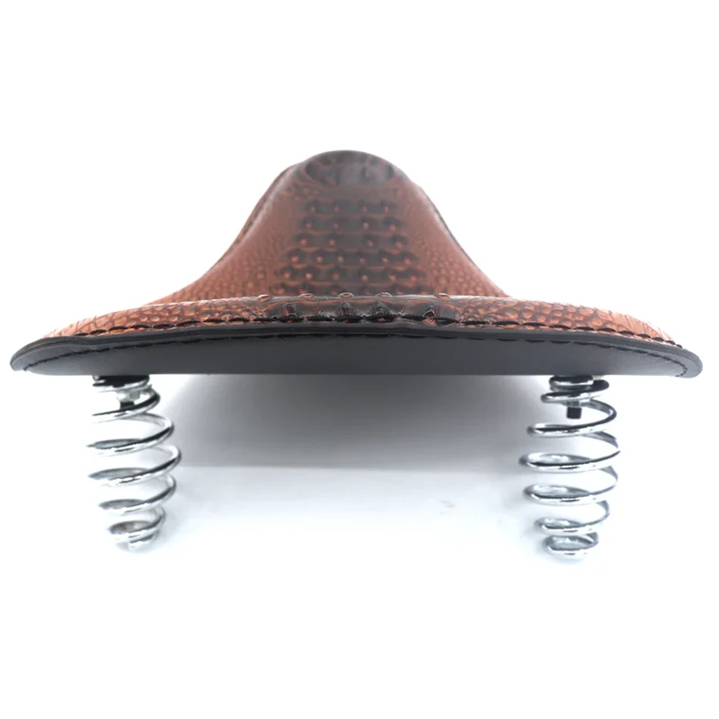 Selle de moto - vintage croco