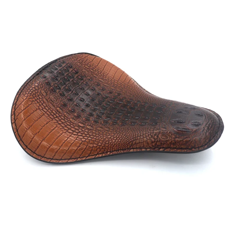 Selle de moto - vintage croco