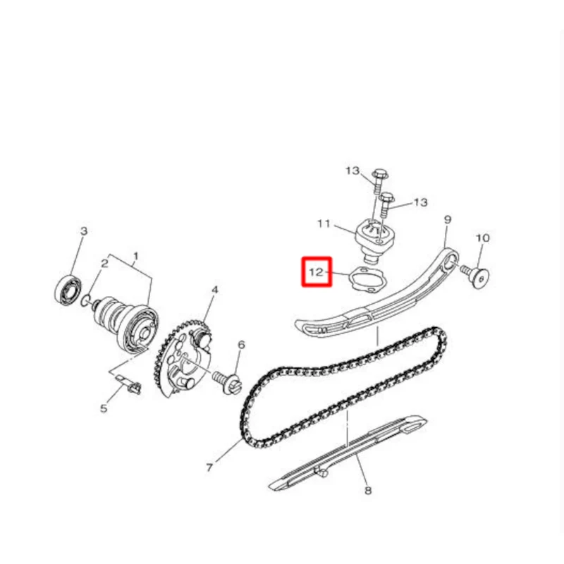 Junta tensor distribución Yamaha N-Max / X-Max 125 21-26