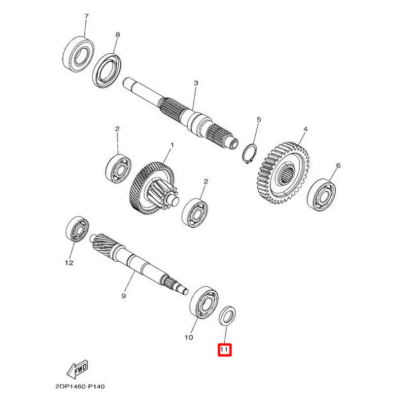 Retén tapa transmisión Yamaha N-Max / X-Max 125 17-26