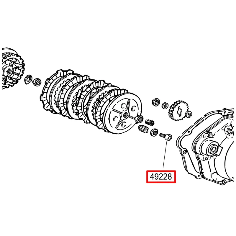 Tornillo muelle de embrague motor Minarelli AM6