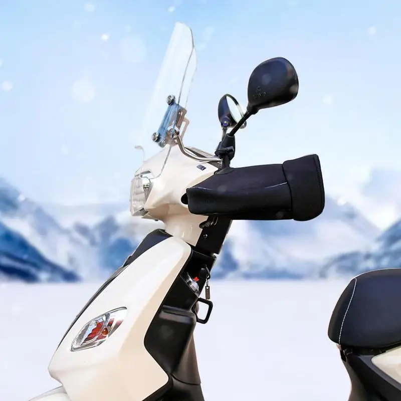 Manchon de guidon moto et scooter universel - Laine d'agneau