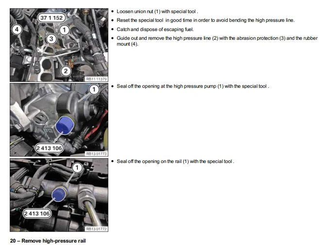 Manuel d'atelier BMW 420 d G22 2020