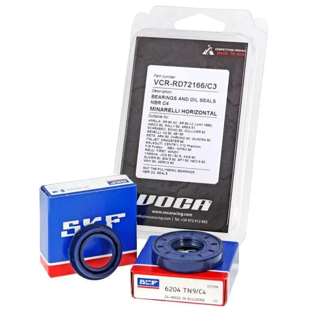 Kit cigueñal HQ Racing Biela CNC y Rodamientos C4 Minarelli Horizontal VOCA Racing