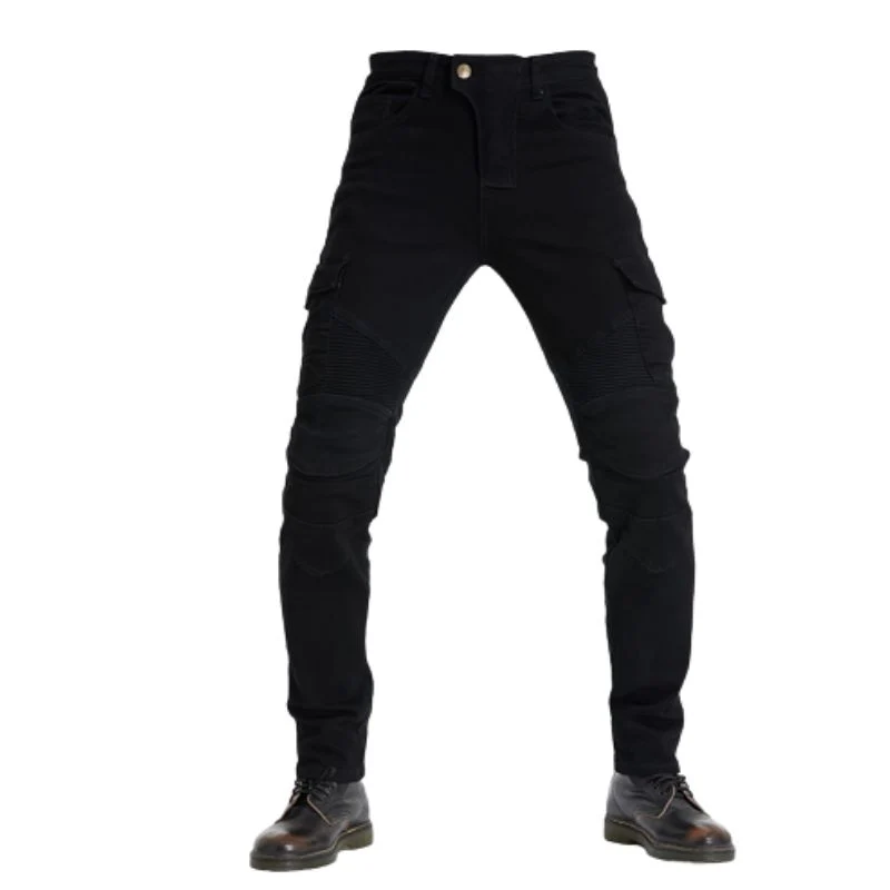 Jean de moto noir stretch