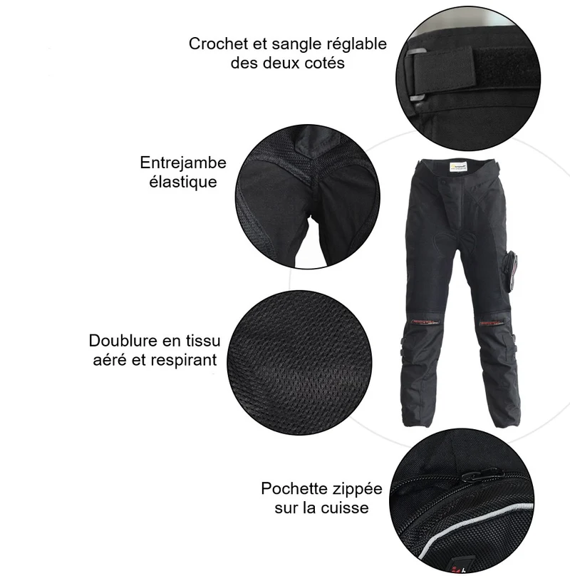 Pantalon de moto avec ventilation