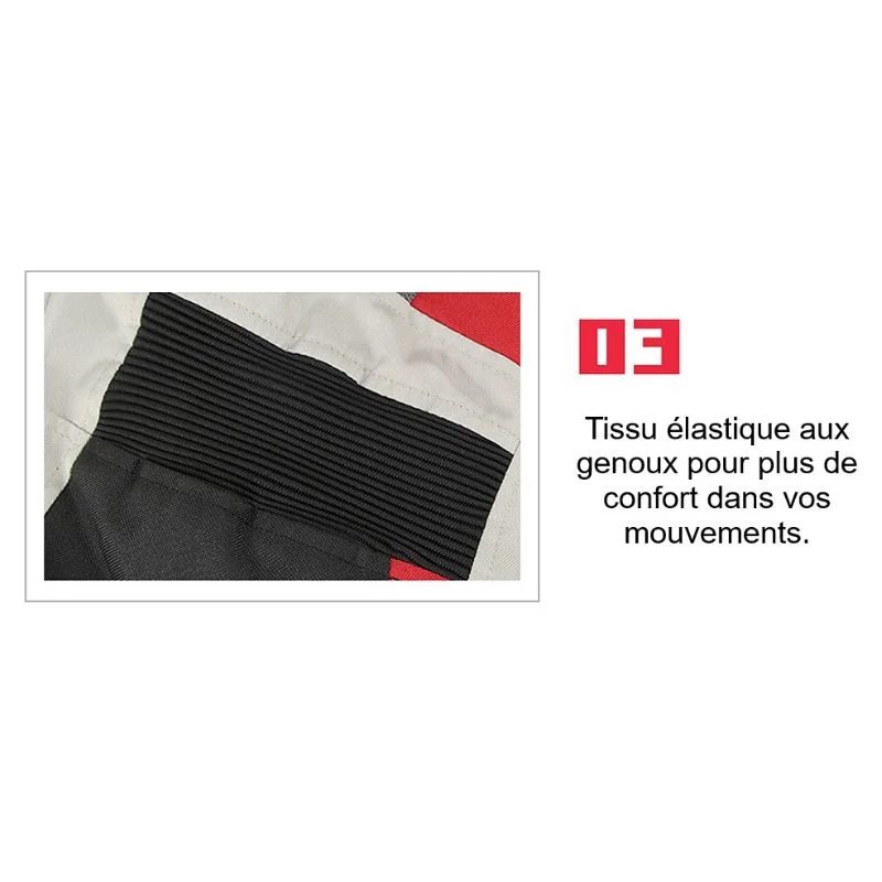 Pantalon de moto noir été / hiver