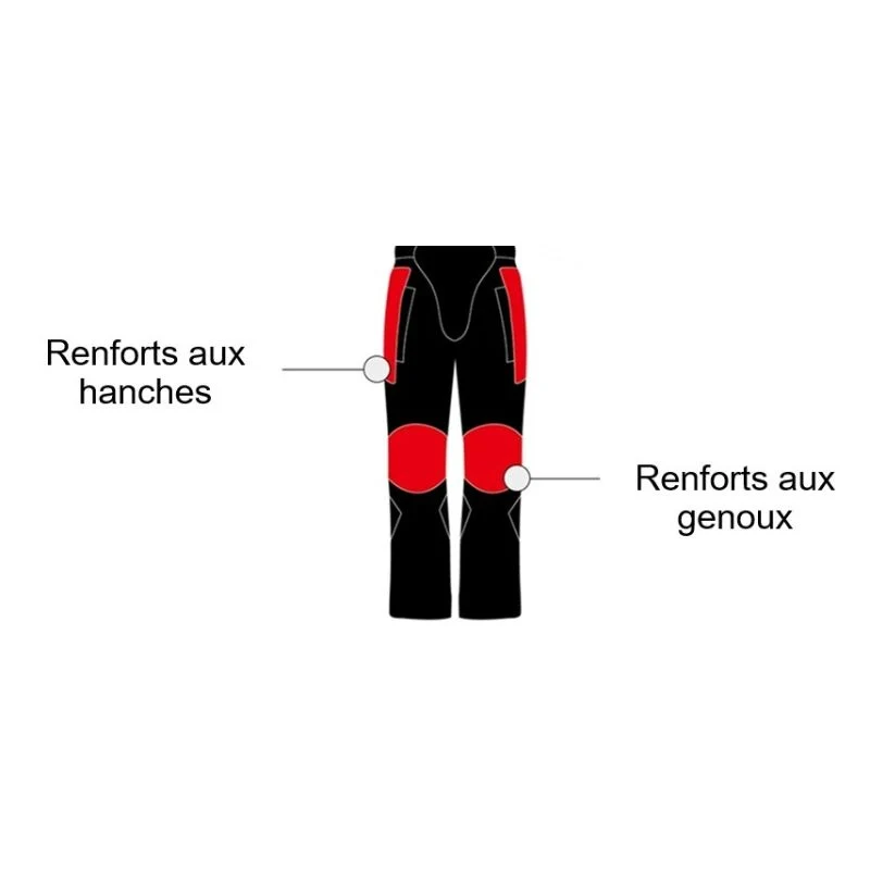 Pantalon de moto noir été / hiver