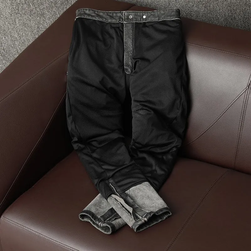 Pantalon de moto vintage en cuir