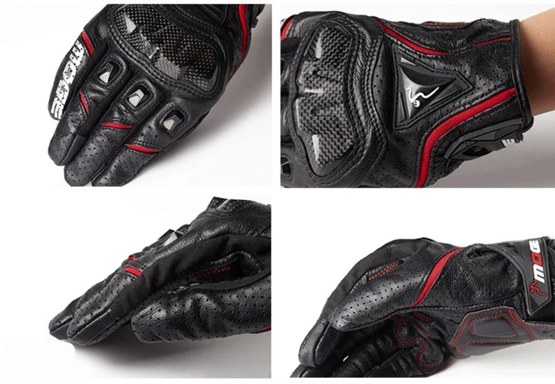 Gant de moto été en cuir - Dorio