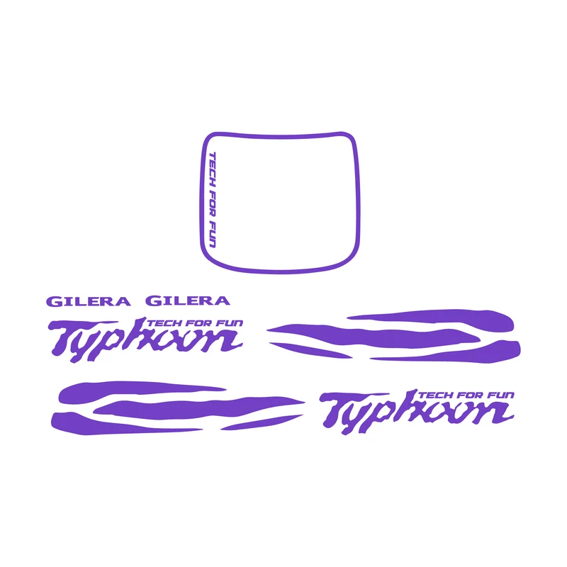 Set d'autocollants Waves Piaggio / Gilera Typhoon