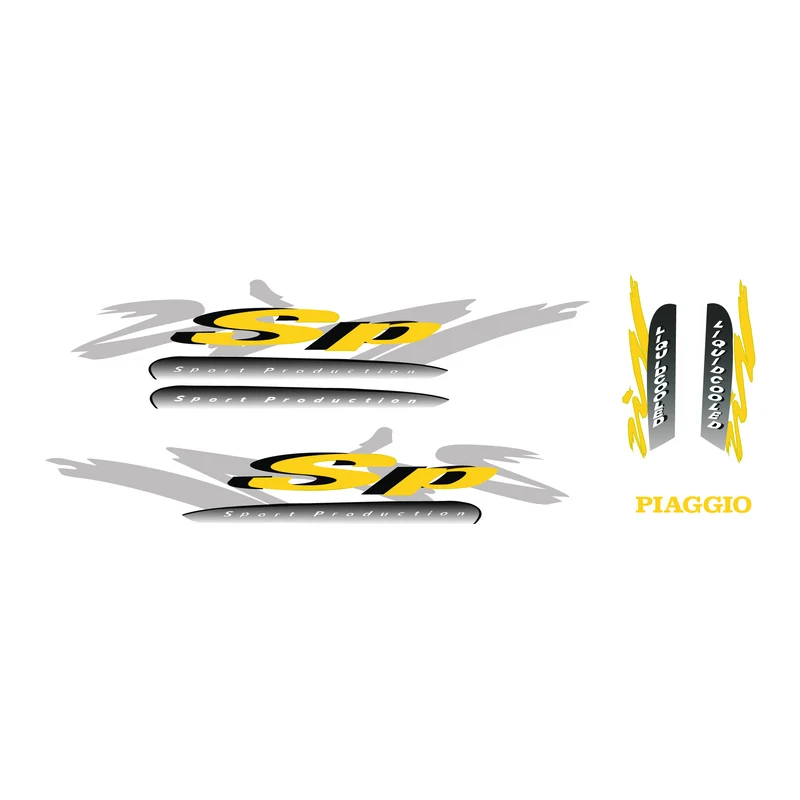 Set d'autocollants Piaggio Zip SP98 Modèle d'origine
