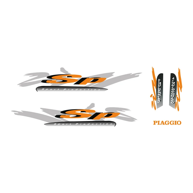 Set d'autocollants Piaggio Zip SP98 Modèle d'origine