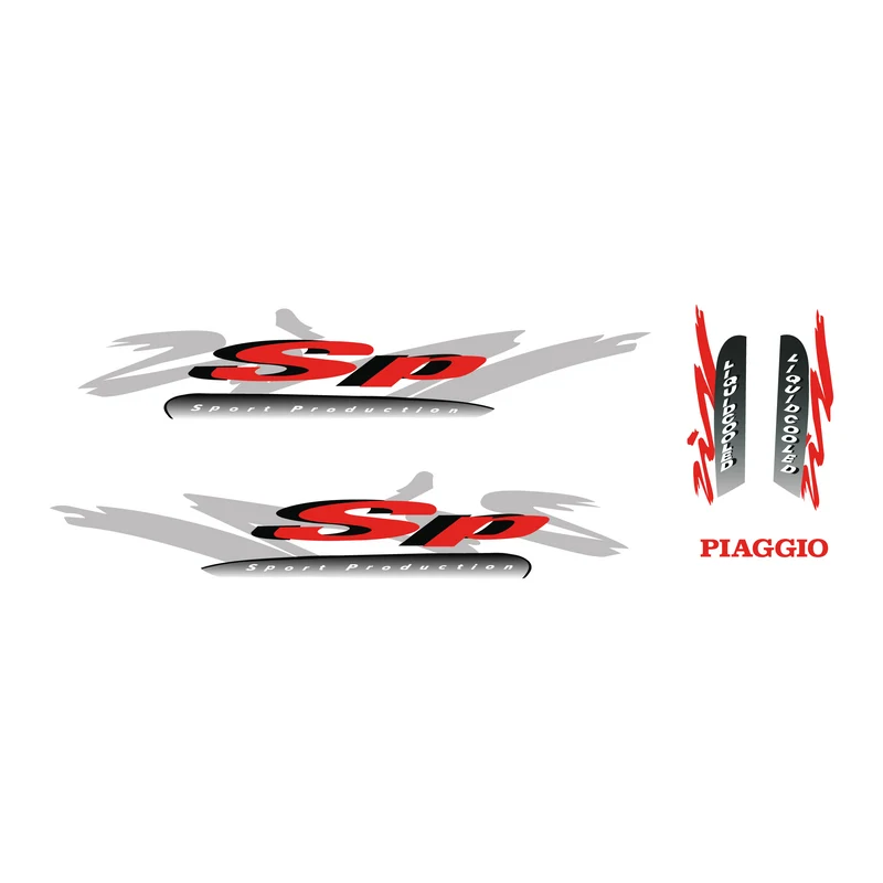 Set d'autocollants Piaggio Zip SP98 Modèle d'origine