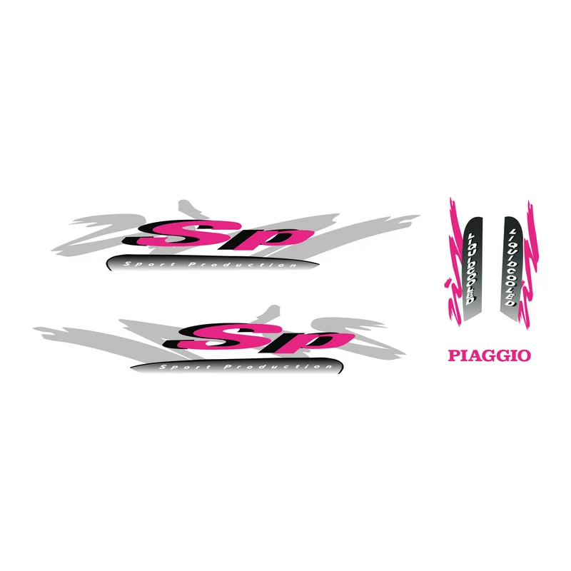 Set d'autocollants Piaggio Zip SP98 Modèle d'origine