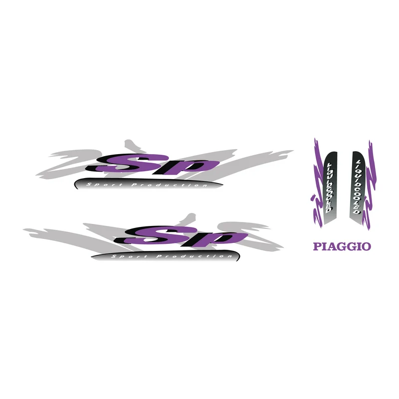 Set d'autocollants Piaggio Zip SP98 Modèle d'origine