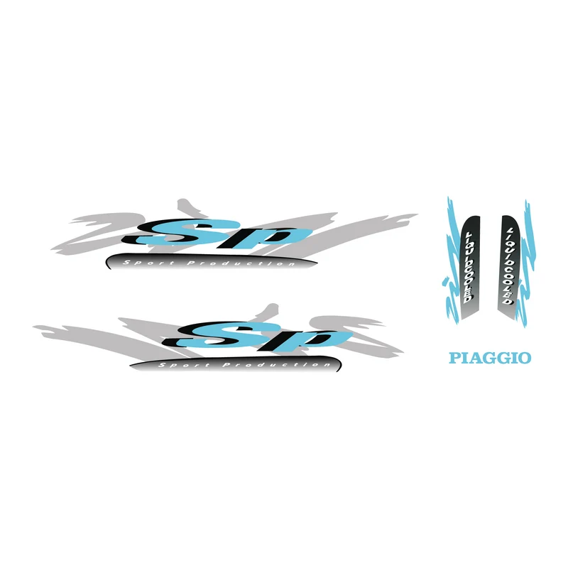 Set d'autocollants Piaggio Zip SP98 Modèle d'origine